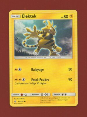 Pokemon No. 43/156 - ELEKTEK - PV80 .... (B1207)
