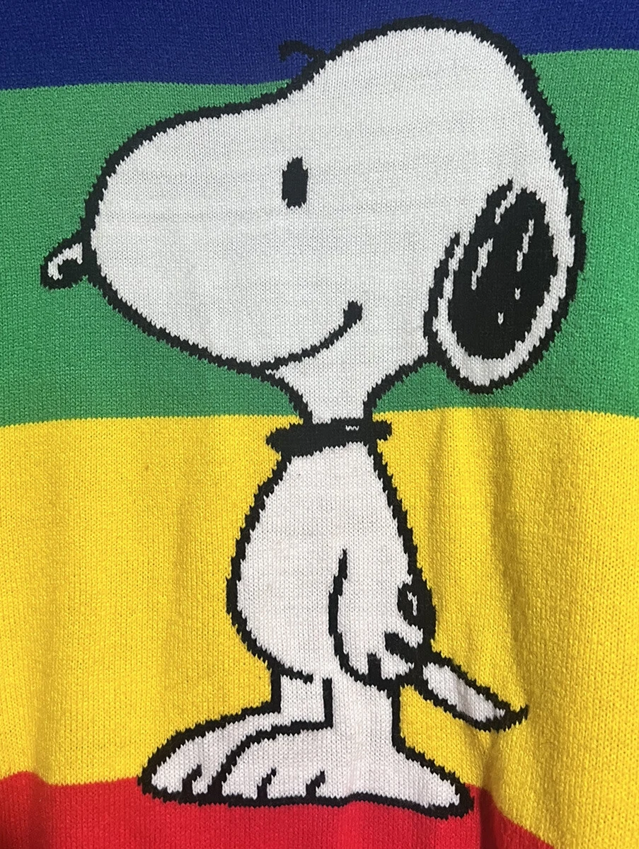 Rainbow sales snoopy sweater