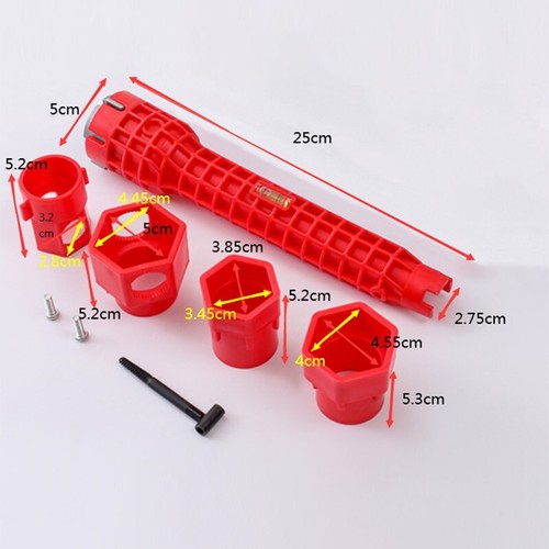 Multifunctional Tap Spanner Plumbing Tool for Sink Kitchen & Bathroom 2 Versions - Picture 14 of 31