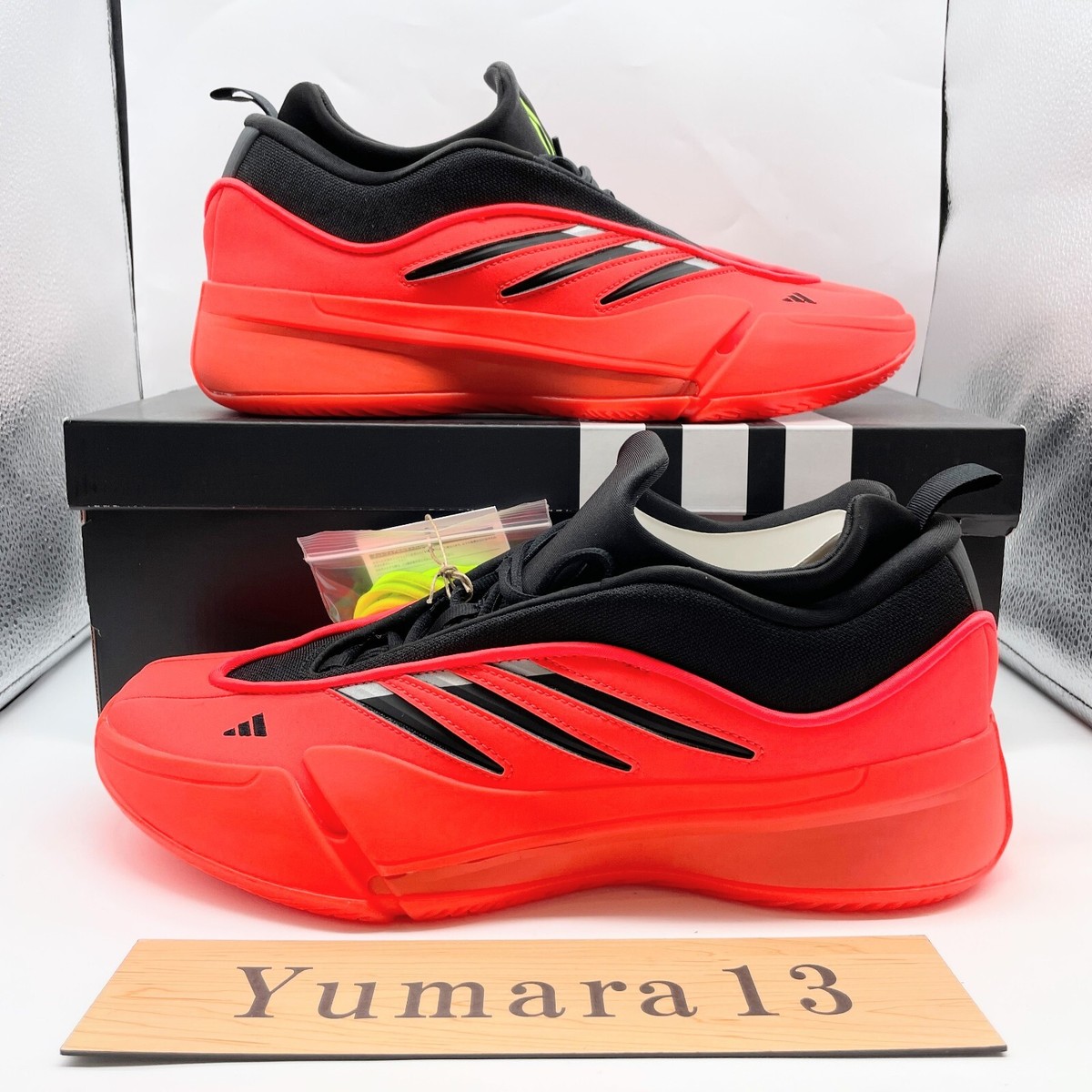 ☆送料無料☆ ADIDAS DAME 9 ☆ adidas Dame 9 Low Solar Red Core Black Lucid Lemon IE3627