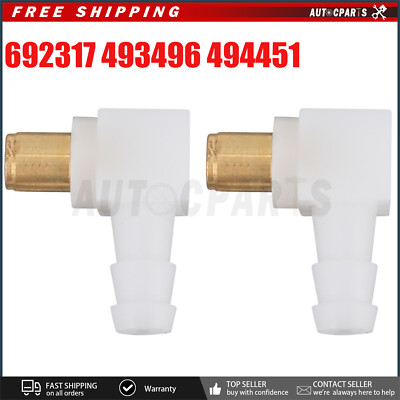 #ad 2 Carburetor Carb Fuel Fitting Elbow Connector Hose for For Briggs amp; Stratton $9.99