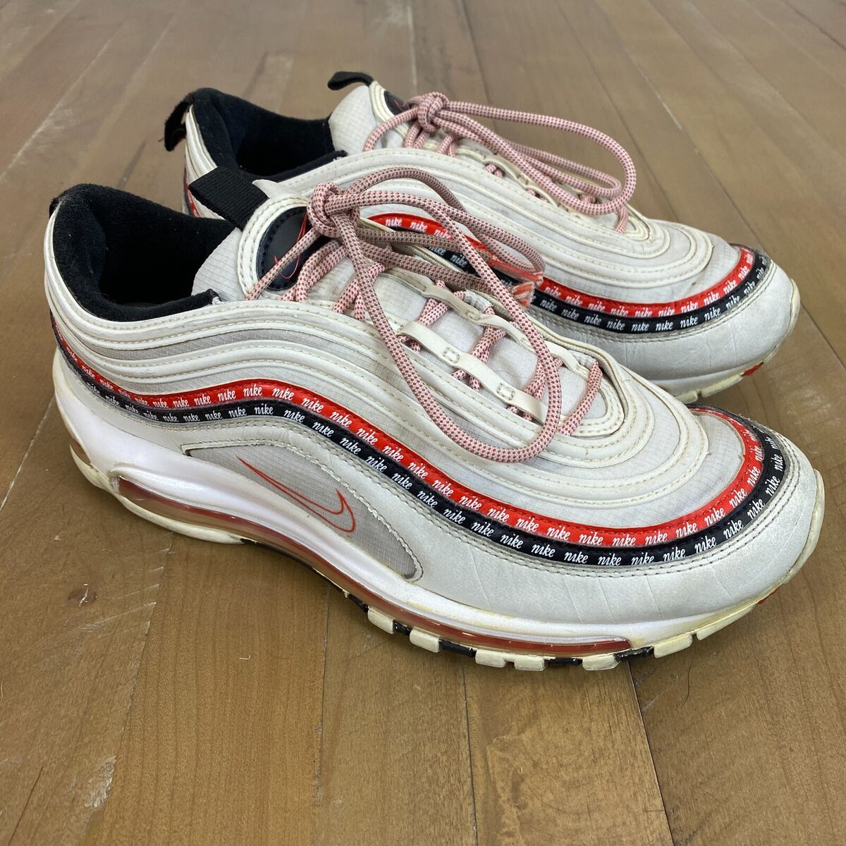 Nike Air Max 97 White Script Swoosh CK9397-100 Men's Size US Nike Air Max 97 White Script Swoosh CK9397-100 Men's Size US