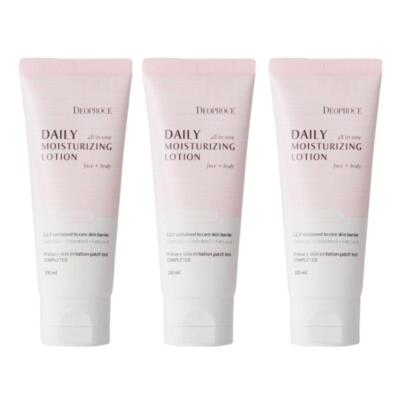 Deoproce Daily Moisturizing All in One Lotion 100ml*3Pcs - FREE SHIPPING