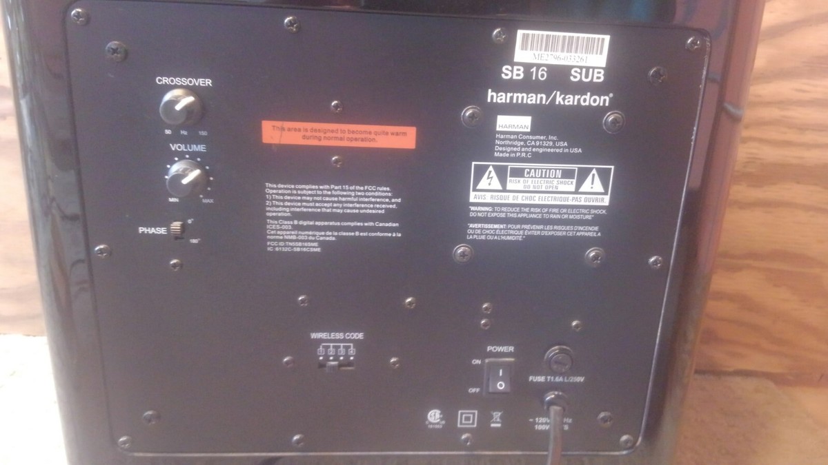 harmon kardon Subwoofer sb 16