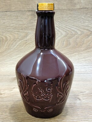 Chivas Brothers ''Royal Salute'' Scotch Whiskey Dark Wine Red 750 ml Empty Bottle.