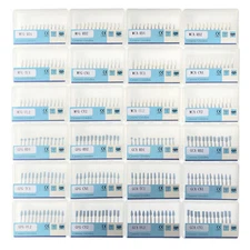 12 Pcs Dental White/Green Stone Porcelain Resin Handpiece Polishing Bur FG/RA