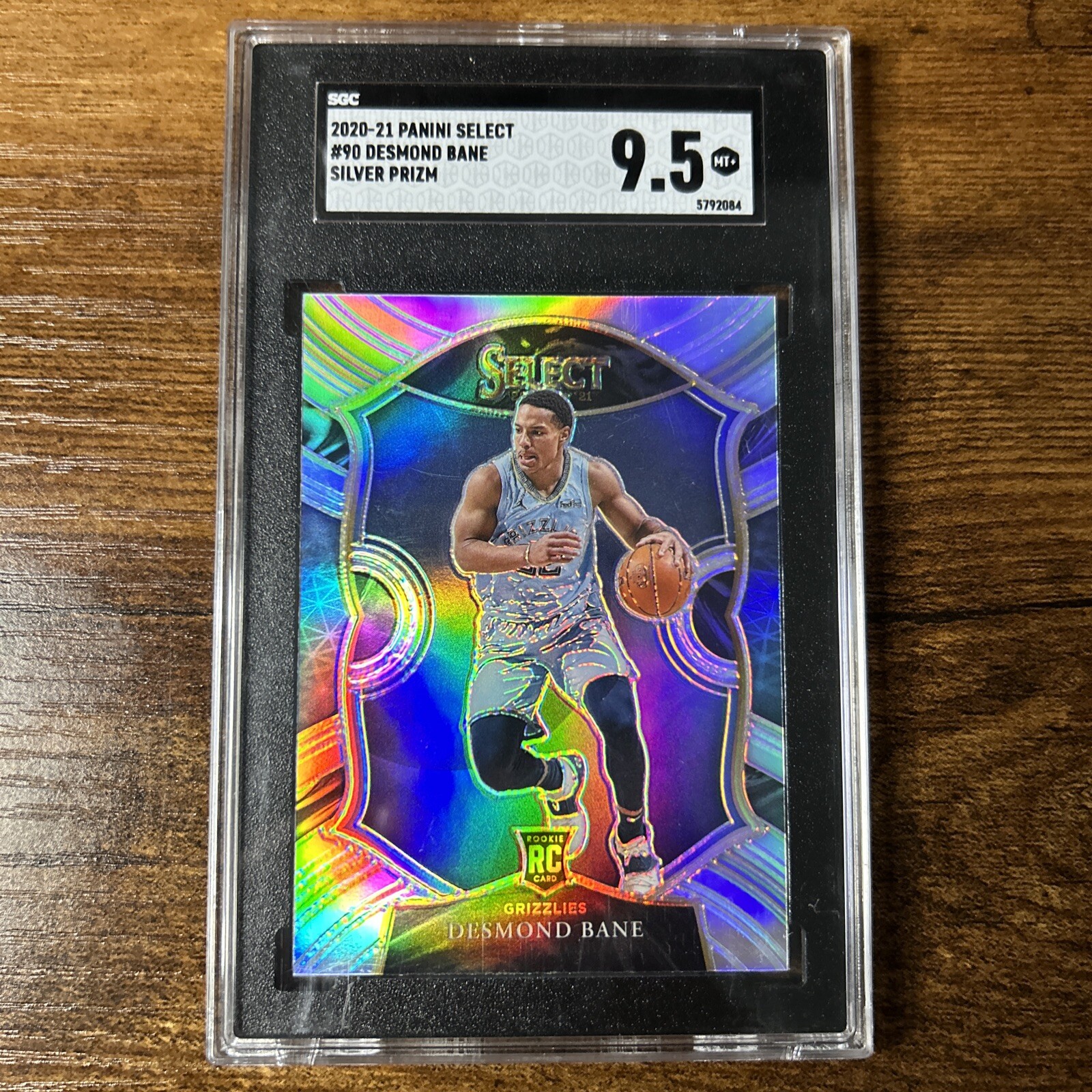 2020 Panini Select #90 Desmond Bane SILVER PRIZM ROOKIE SGC 9.5 MINT RC