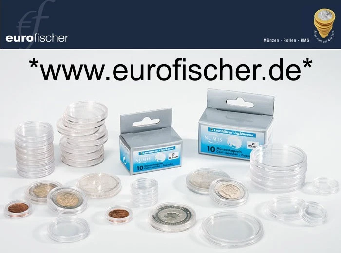 Münzkapseln Leuchtturm 14 - 41mm Kapseln Caps 10er Pack alle Größen