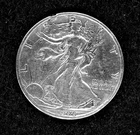 1944-D Walking Liberty, silver Half-dollar, circulated, ungraded, Denver Mint