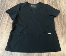 FIGS Catarina Unisex Scrub Top Size L In Black