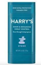 Harry's Stone Antiperspirant Deodorant for Men Odor Enhanced Sweat Control Rare