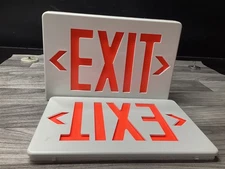 REFLECT-A-LIGHT   2-Sided LED EMERGENCY EXIT #109C139PR4*SI