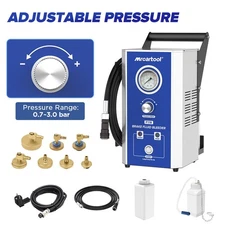 Electric Brake Fluid Bleeder Kit Brake Fluid Oil Exchange Machine w/7 Adapters 