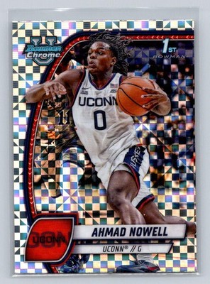 2024-25 Bowman University Chrome #2 Ahmad Nowell X-Factor Connecticut