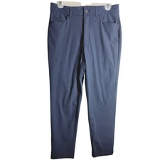 VRST Mens Performance Pants Navy Blue W30 L32 Stretch Tech Dress Casual