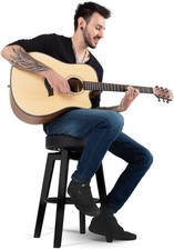 Sgabello basso da bar chitarrista sgabello chitarra sgabello musicista comodo nero opaco