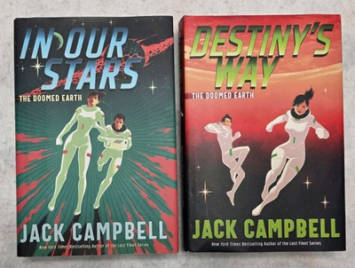 #ad Jack Campbell Doomed Earth Duology Book 1 amp; 2 ; First Printing ; HCDJ ; ACE $50.00