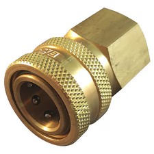 Hansen 8S36 Hydraulic Quick Connect Hose Coupling, Brass Body, Push-To-Connect
