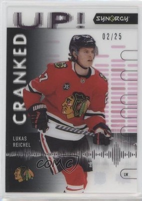 2022 Upper Deck Synergy Cranked Up Pink /25 Lukas Reichel #CU-RE Rookie RC 1j9q