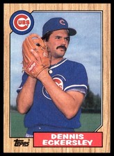 Dennis Eckersley 1987 Topps #459 Cubs MLB READ FREE SHIPPING AutographDen
