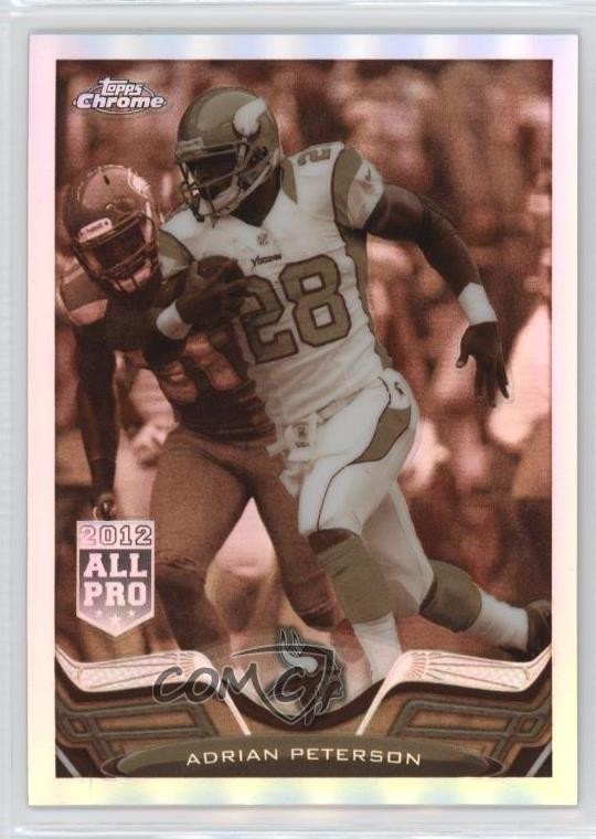 2013 Topps Chrome Sepia Refractor 93/99 Adrian Peterson #100 1by
