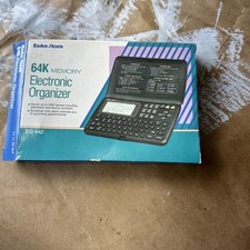 Vintage Radio Shack 65-847 64K Memory Electronic Organizer EC-442 w Box  Book