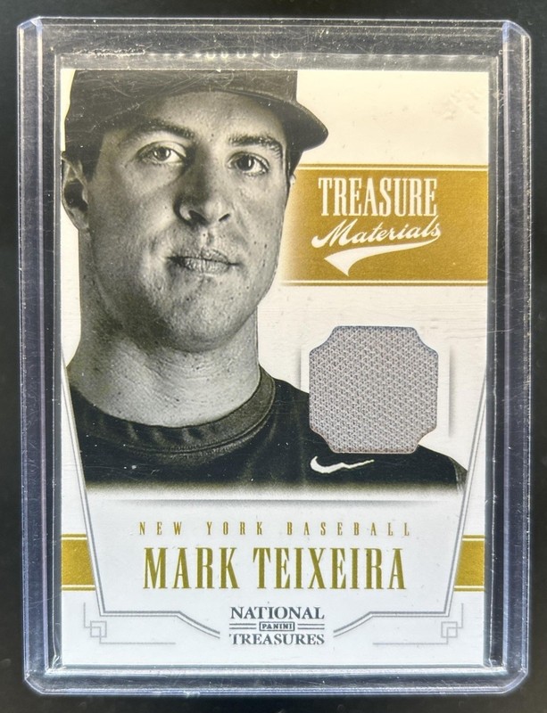 2012 Panini National Treasures Mark Teixeira Treasure Jersey #/99 Yankees