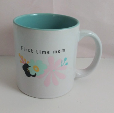 Avenue 9 First Time Mom Flowers Coffee Mug Gift
