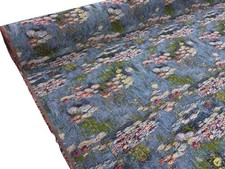 Monet Lily Pond Tapestry Fabric Heavy Curtain Upholstery Artist Material