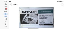 VTG Sharp UX P115 Plain Paper Fax Machine Phone Copier Facsimile Home Office