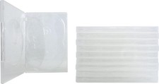  10 5-DVD Box Five Multi Set Replacement 14mm Clear Slim Disc Case Transparent