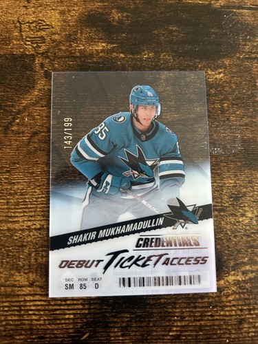 2024-25 UD Credentials Debut Ticket Access Shakir Mukhamadullin #119/199 (RC)