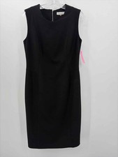 Pre-Owned Calvin Klein Black Size 6 Knee Length Sleeveless Dress