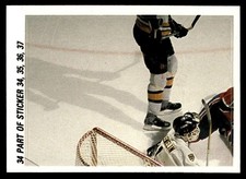 1988-89 O-Pee-Chee Stickers Reggie Lemelin Boston Bruins #34