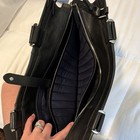 TUMI Black Leather Tote Bag for 15" Laptop with Padded Compartment — photo 3