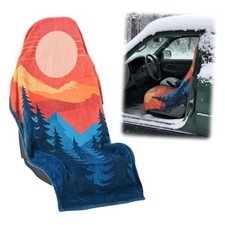 Fluffy Winter Car Seat Towel Covers with Storage Bag Seat Warm Soft Car Sedona