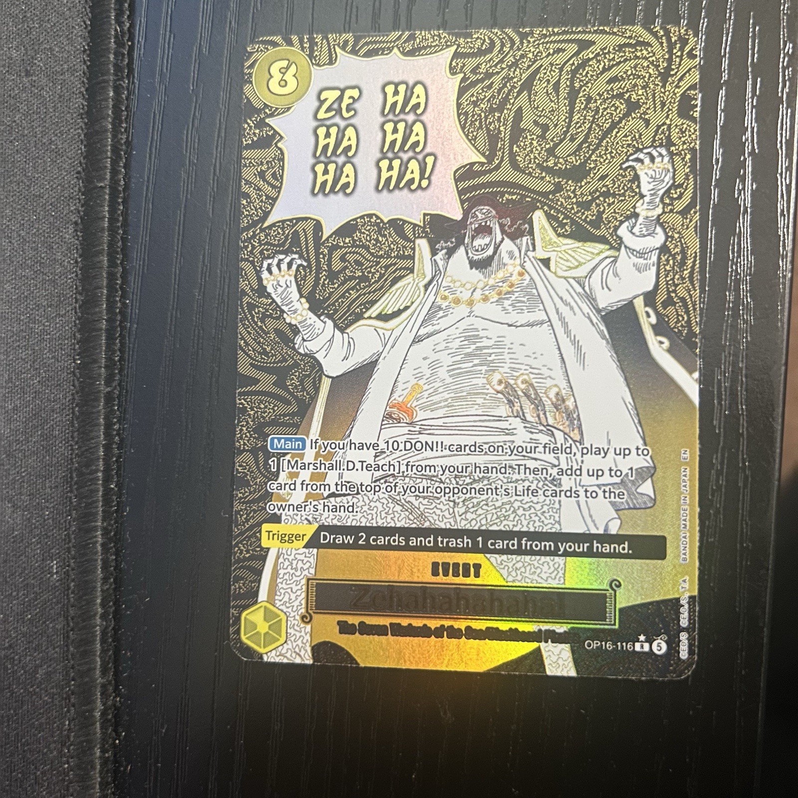 One Piece The Time Of Battle Zehahahahaha! OP16-116 R Alt Art English