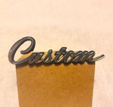 Vintage 70s Mopar Custom Script Fender Emblem Badge Plymouth Valiant Dodge Dart Vintage 70s Mopar Custom Script Fender Emblem Badge Plymouth Valiant Dodge Dart