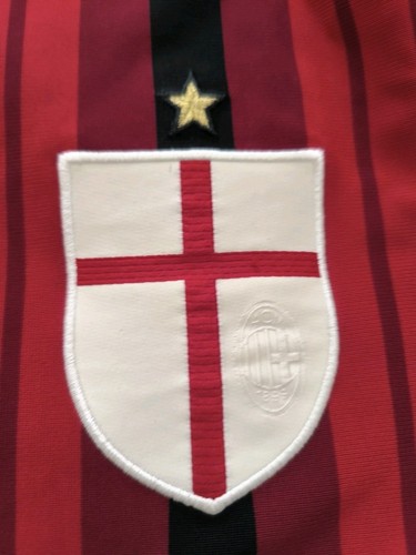 Adidas fc milan saint George England football soccer striped jersey shirt m - Picture 6 of 7