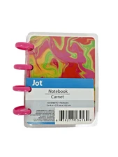 New Jot Mini Four-Ring Notebook Carnet 3"X4" 60 Sheets