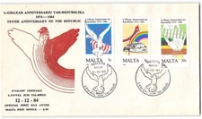 Malta #650-52 FDC, 1984