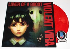 VIOLENT VIRA SIGNED 'LOVER OF A GHOST' ALBUM VINYL RECORD LP BECKETT BAS COA