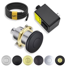 Garbage Disposal Switch Kit - All Metal, UL Listed Sink Top On/Off Switch But...