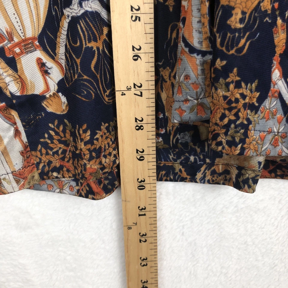 Camisa Disco Joske’s Años 70 De Colección Para Hombre Talla L Marrón Cuento de Hadas Bosque Daga Acetato Foto 4 de 4