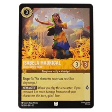 Encanto Isabela Madrigal Disney Lorcana Trading Card Such a Lovely Voice 16/204