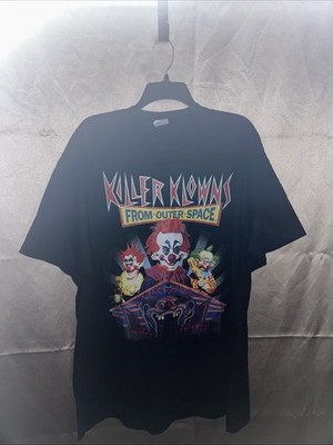 Port Company Killer Clowns From Outer Space Men Black T-Shirt Size 2XL