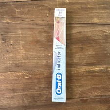 Vintage Oral-B Advantage Toothbrush Pink Red 35 Soft Straight Indicator 1996