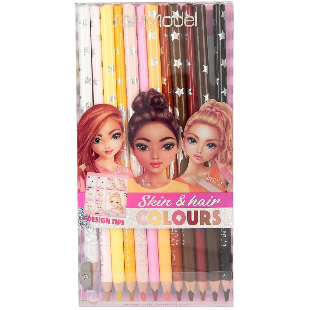 TOP Model Skin & Hair Colouring Pencil Set Depesche