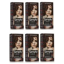 6 x Mellor & Russell Simply Permanent Hair Colour 4.5 Deep Red Brown NEW SEALED