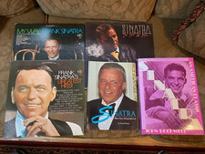 FRANK SINATRA COLLECTON - LOT OF THREE CLASSIC ALBUMS & TWO BOOKS - GOOD CONDITI